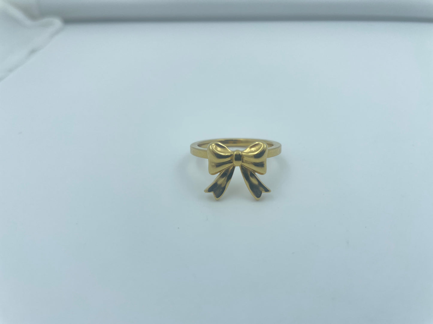 Golden Ribbon Bow Ring