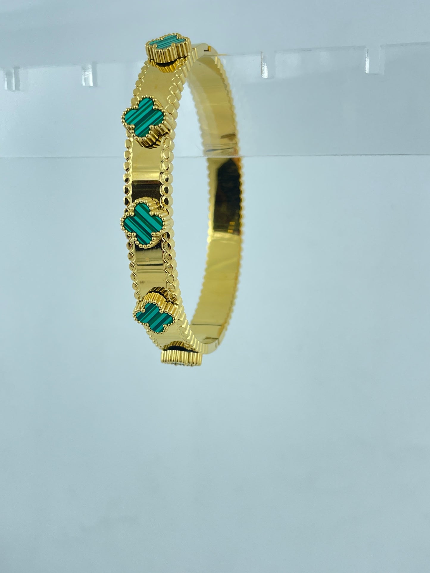 Green Clover Gold Bracelet