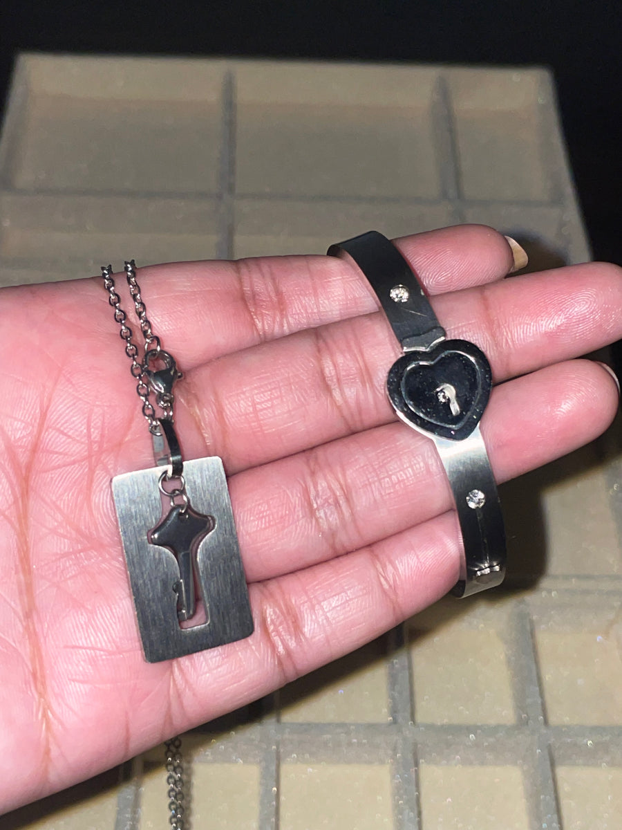 Couple Chain Bracelet Combo – Linked by Love ❤️