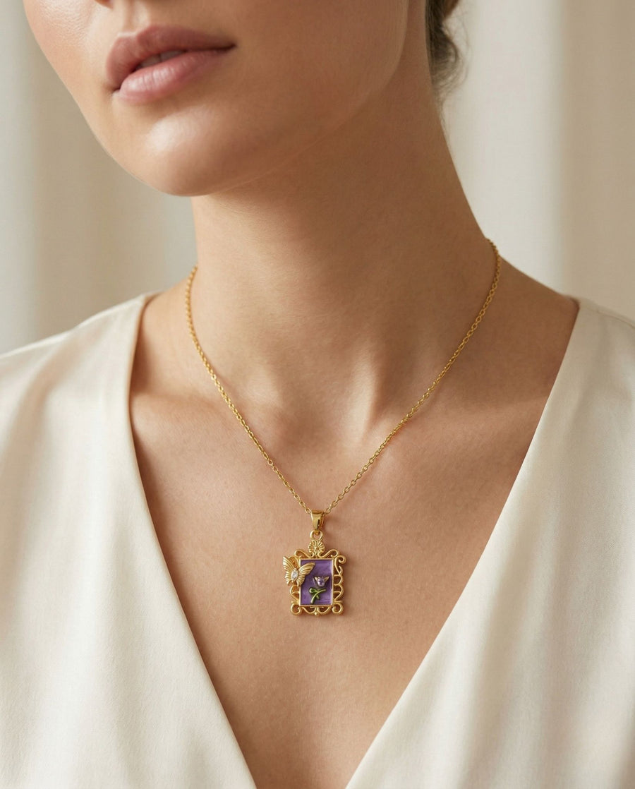 Lavender Flutter Pendant