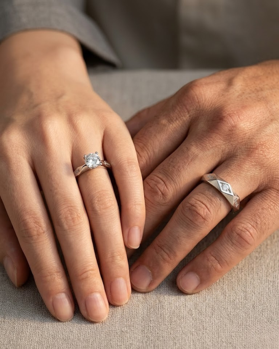 Couple Ring Set COMBO SET-2 – A Promise of Forever ❤️
