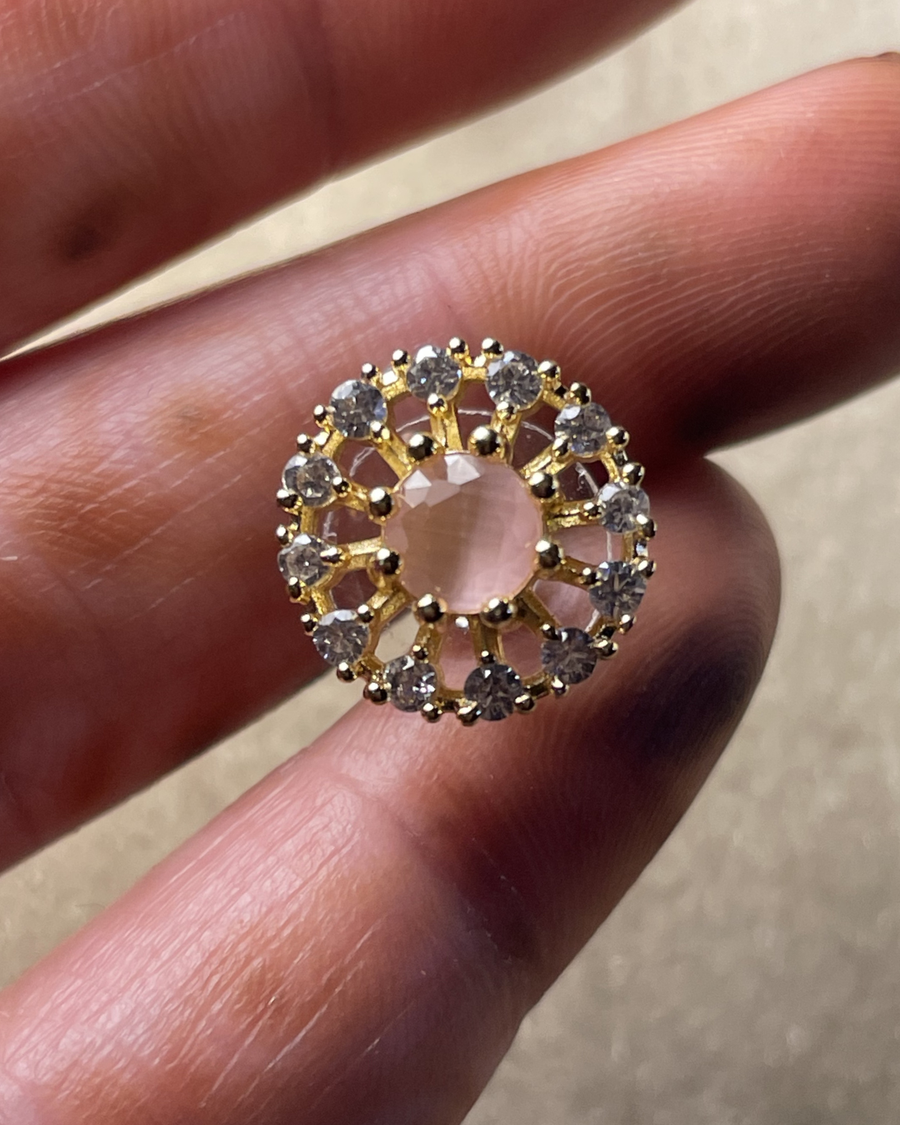 Blush Halo Luxe Studs