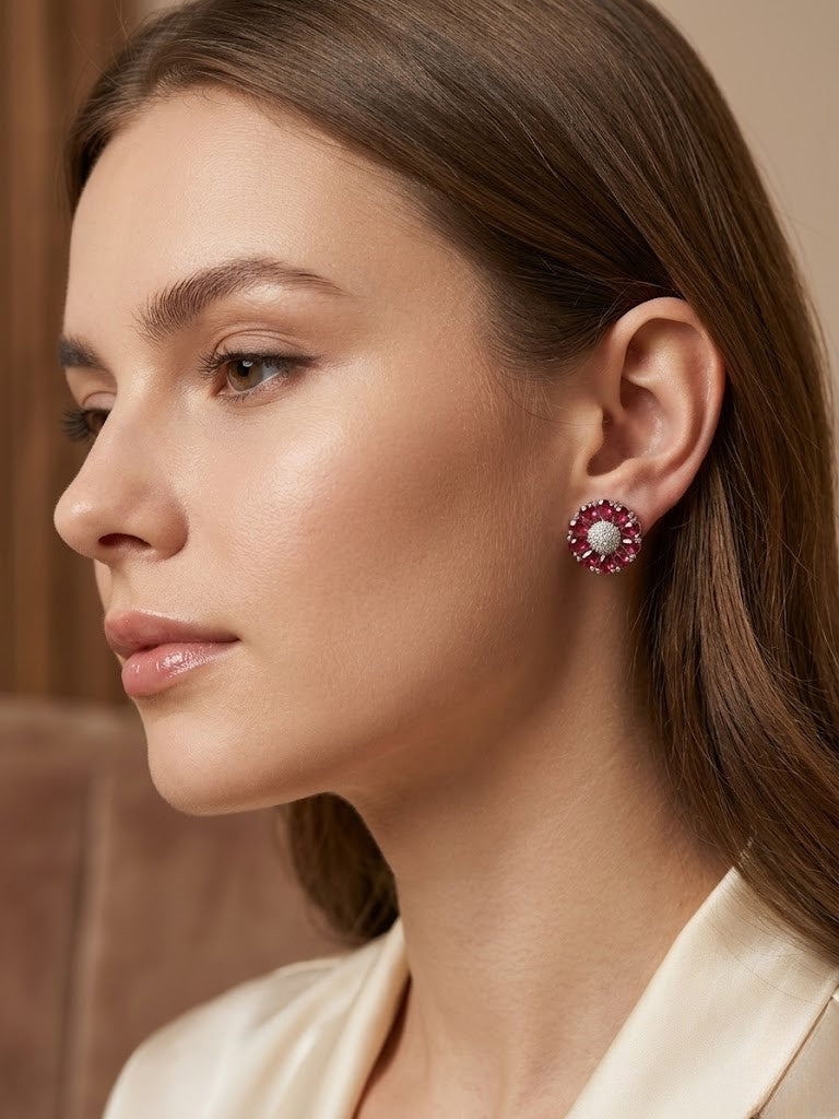 Blush Bloom Floral Earring