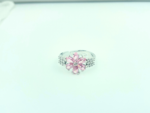 Pink Blossom Flower Ring