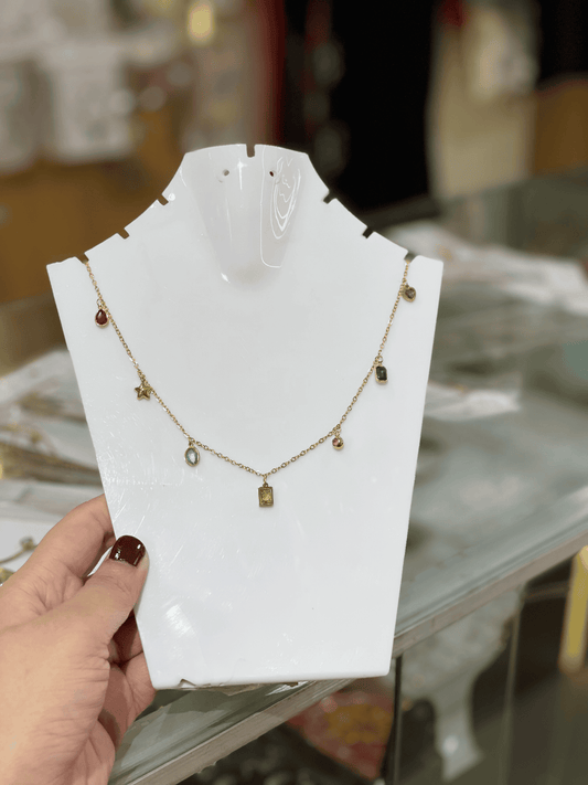 Celestial Charm Cascade Necklace