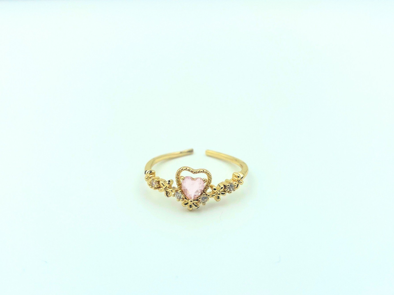 Rosé Heart Ring