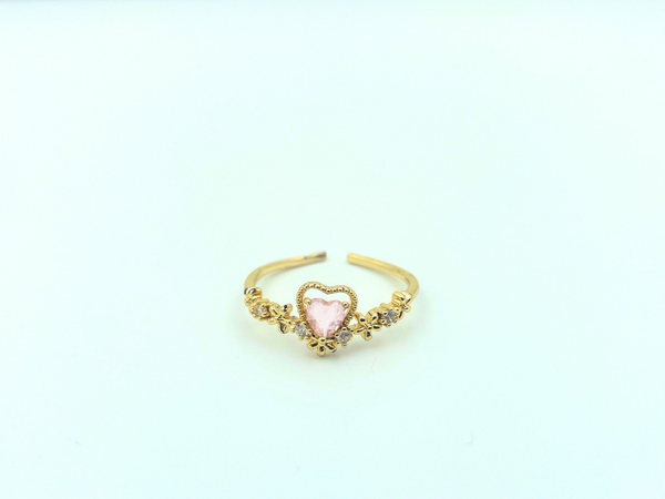 Rosé Heart Ring