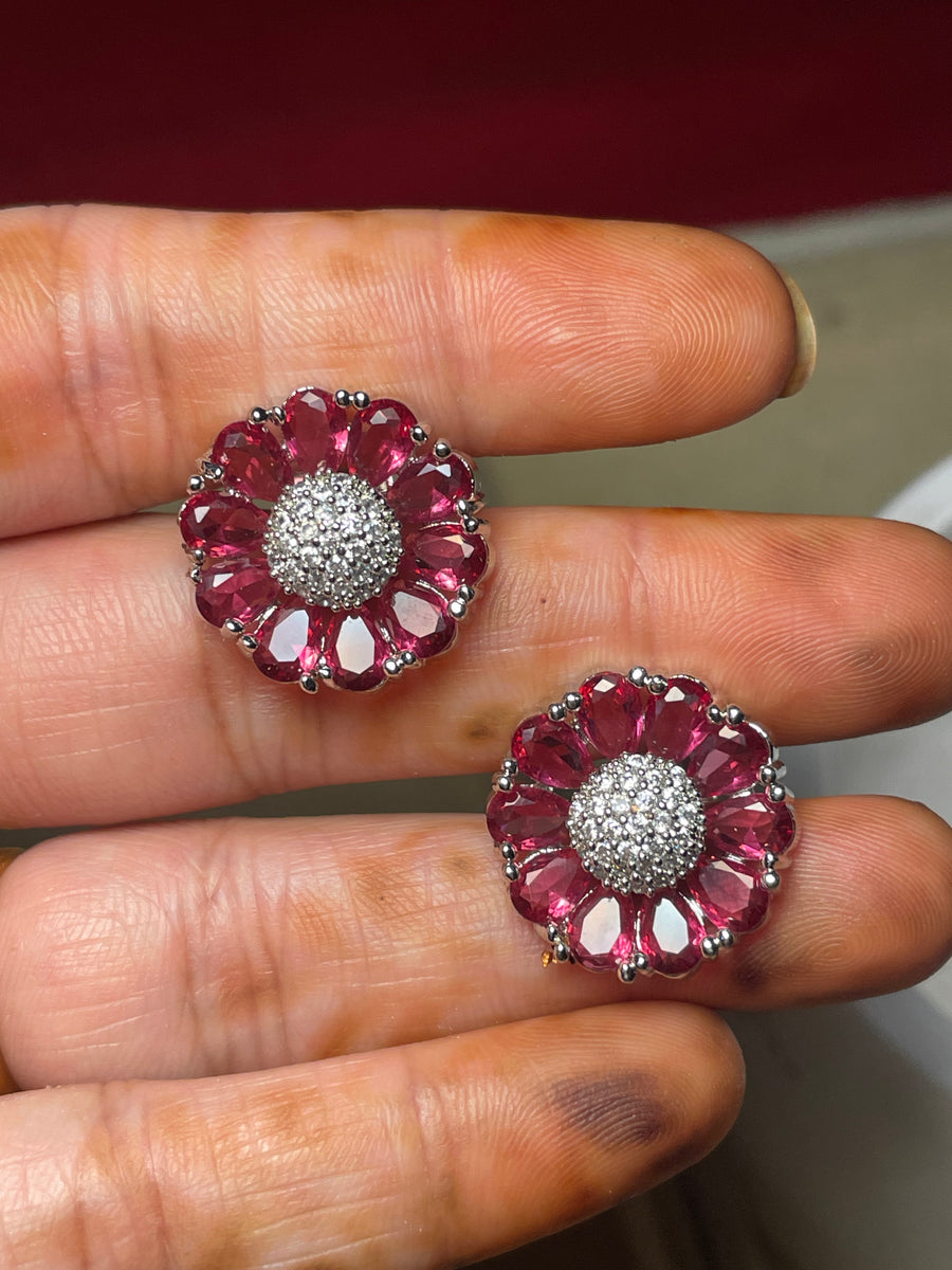 Blush Bloom Floral Earring