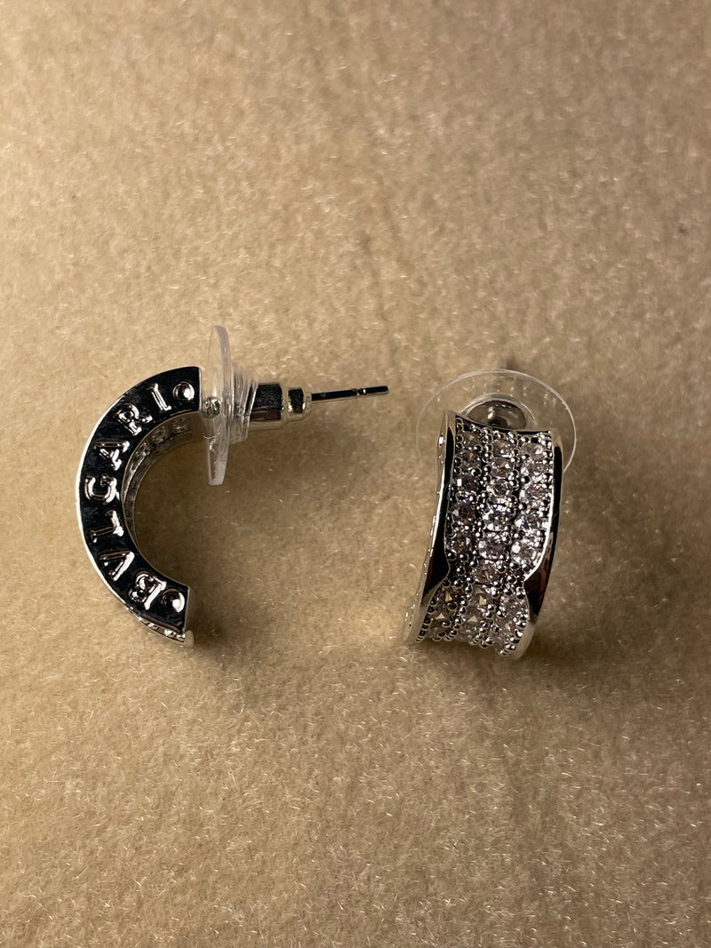 Silver Luxe Studs