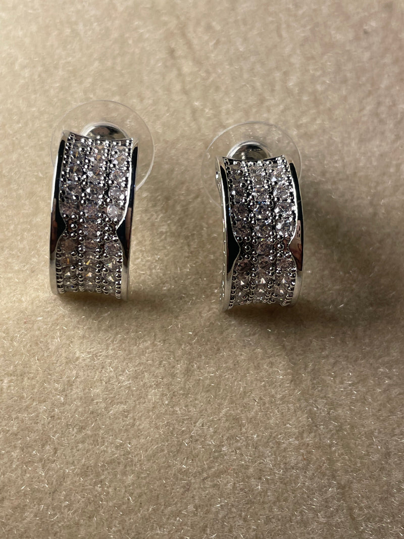 Silver Luxe Studs