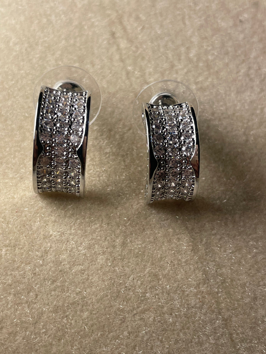 Silver Luxe Studs
