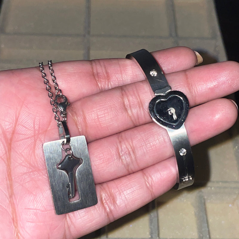 Couple Chain Bracelet Combo – Linked by Love ❤️