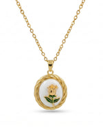 Golden Rose Pendant
