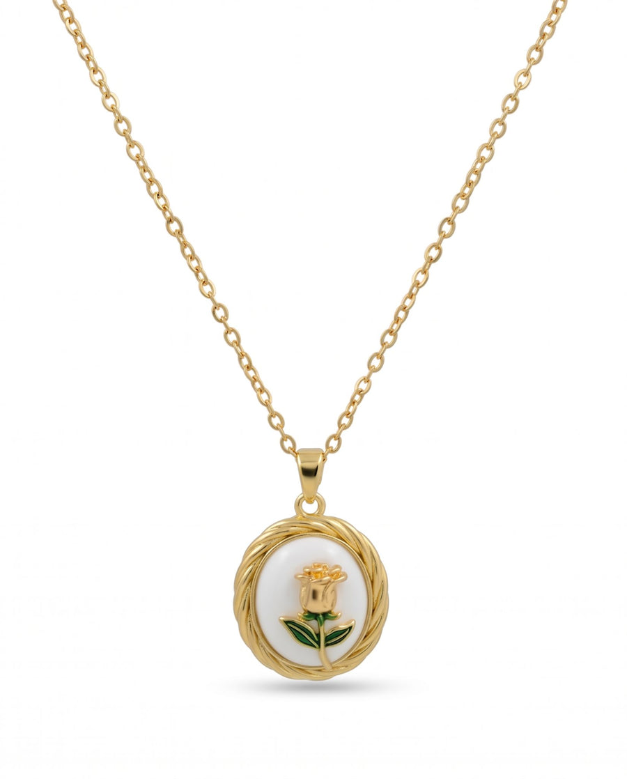 Golden Rose Pendant