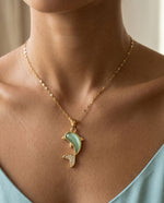 Aqua Dolphin Pendant