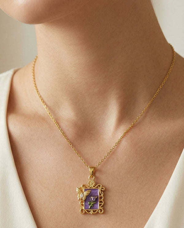 Lavender Flutter Pendant