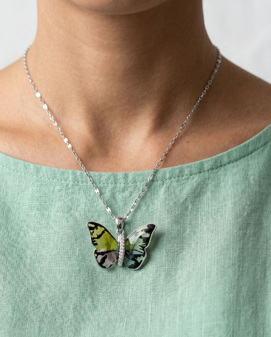 Aurora Butterfly Pendant