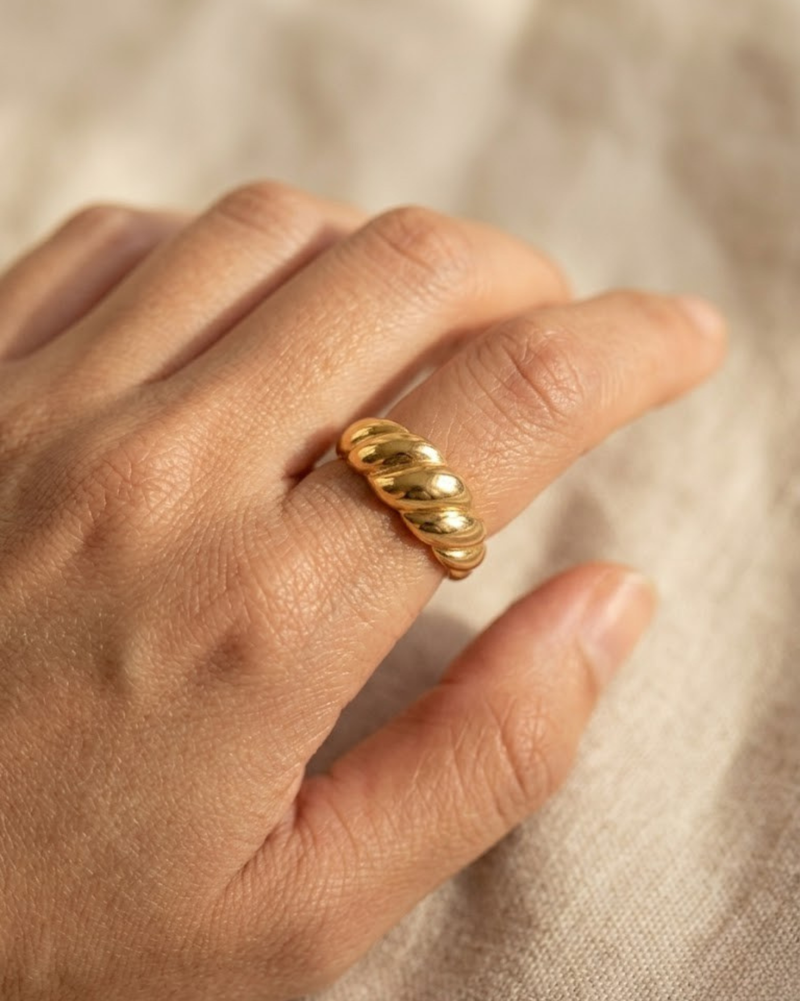 Croissant Ring Anti-Tarnish Ring
