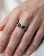 Emerald Grace Bow Ring
