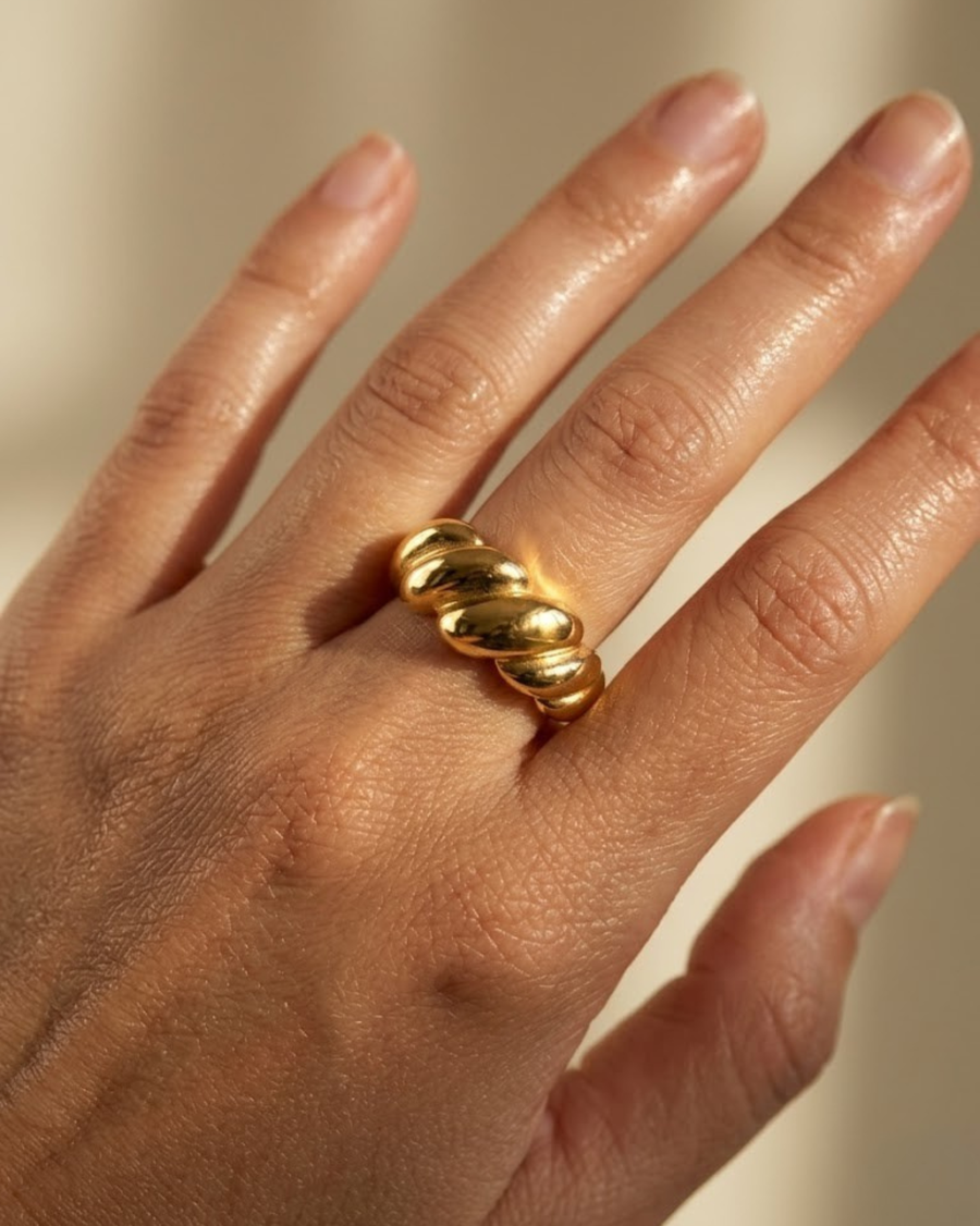 Croissant Ring Anti-Tarnish Ring