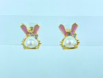 Bunny Pearl Studs