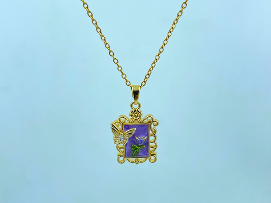 Lavender Flutter Pendant