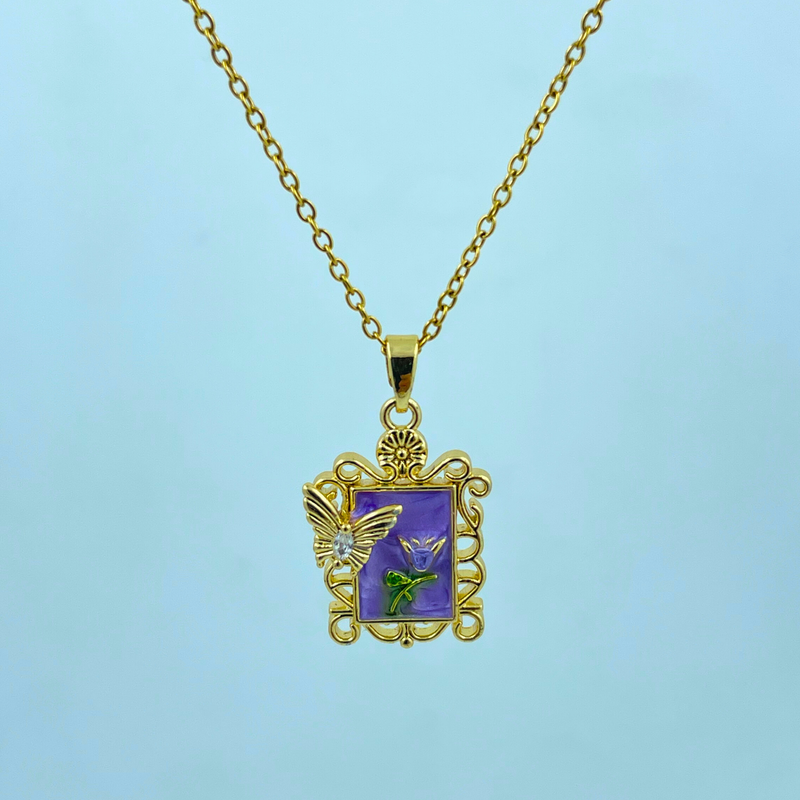 Lavender Flutter Pendant