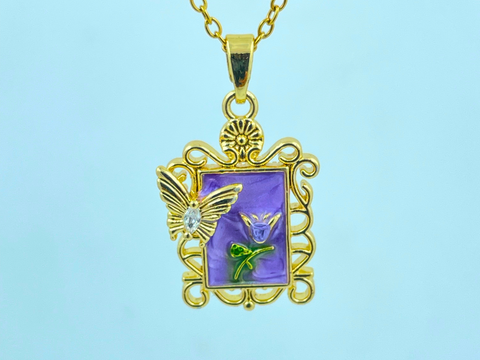 Lavender Flutter Pendant