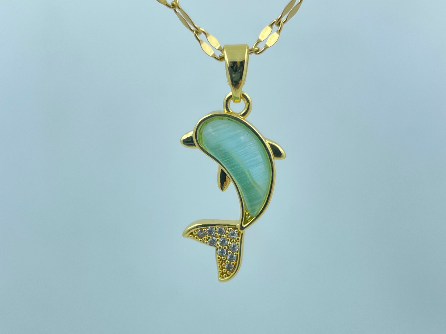 Aqua Dolphin Pendant