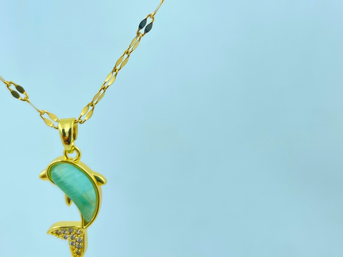 Aqua Dolphin Pendant