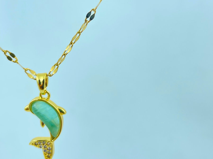 Aqua Dolphin Pendant