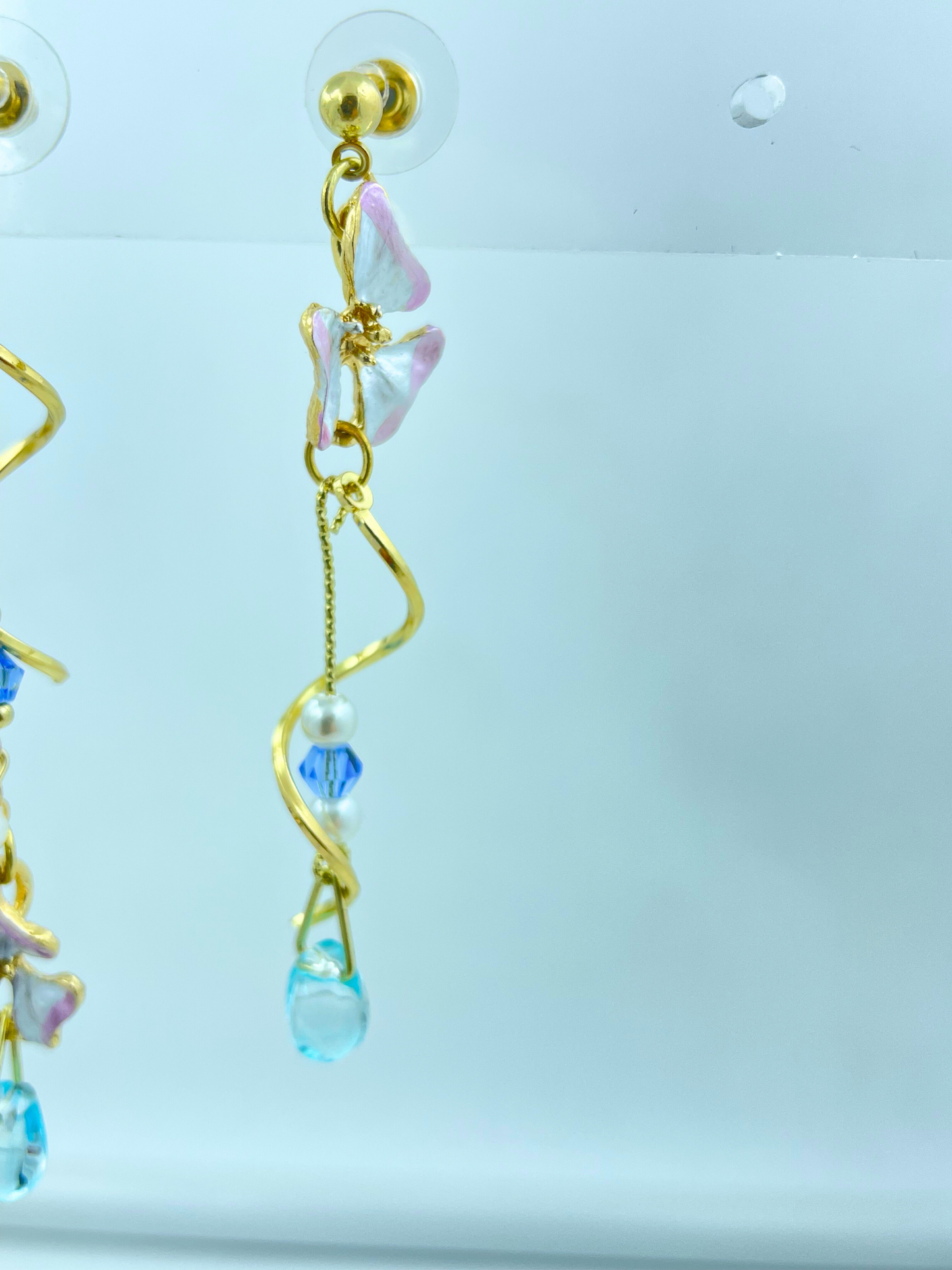 Golden Mismatch Charm Earrings