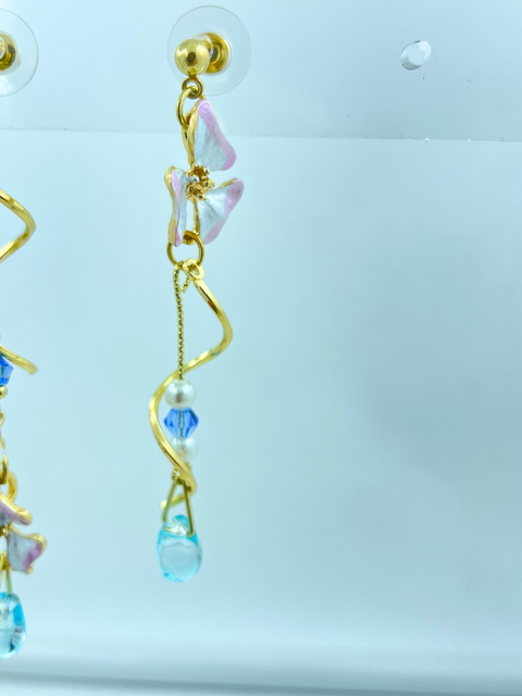 Golden Mismatch Charm Earrings