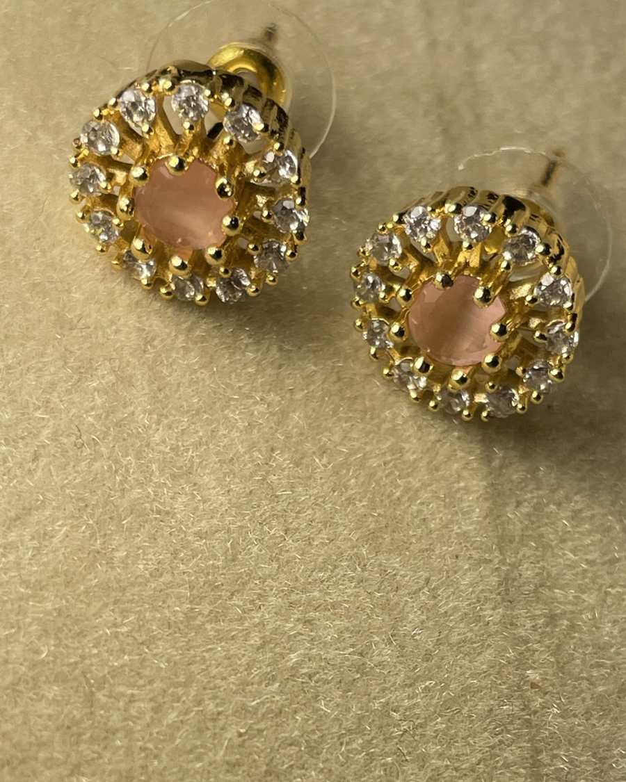 Blush Halo Luxe Studs
