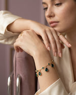 Emerald Drop Minimal Bracelet