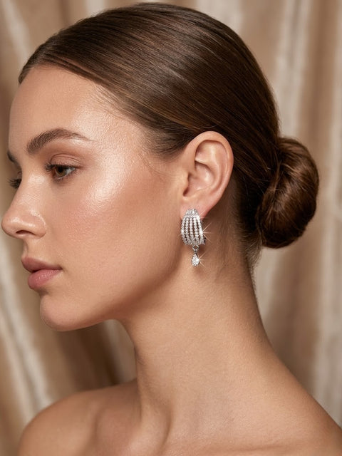 Crystal Petal Bloom Studs
